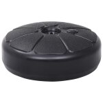 Vidaxl socle de parasol rempli de sable / d'eau 15 l noir
