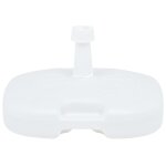 Vidaxl socle de parasol rempli de sable / d'eau 16 l blanc plastique