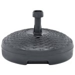 Vidaxl socle de parasol rempli de sable / d'eau 20l anthracite plastique