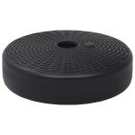 Vidaxl socle de parasol rempli de sable / d'eau 24 l noir