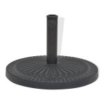 Vidaxl socle de parasol rsine rond noir 29 kg