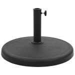 Vidaxl socle rond de parasol polyrésine 19 kg noir Vidaxl socle rond de parasol polyrésine 19 kg noir