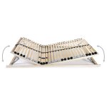 Vidaxl sommier  lattes avec 28 lattes 7 zones 70 x 200 cm