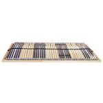 Vidaxl sommier  lattes avec 42 lattes 7 zones 100 x 200 cm