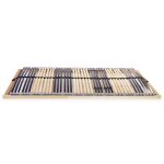Vidaxl sommier  lattes avec 42 lattes 7 zones 120 x 200 cm