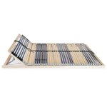 Vidaxl sommier  lattes avec 42 lattes 7 zones 140 x 200 cm
