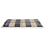 Vidaxl sommier  lattes avec 42 lattes 7 zones 90 x 200 cm