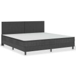 Vidaxl sommier tapissier gris foncé tissu 200x200 cm Vidaxl sommier tapissier gris foncé tissu 200x200 cm