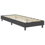 Vidaxl sommier tapissier gris tissu 100 x 200 cm