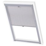 Vidaxl store pliss blanc fk06