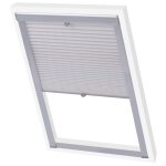 Vidaxl store pliss blanc mk04