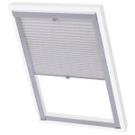 Vidaxl store pliss blanc mk06