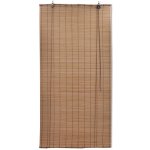 Vidaxl stores roulants en bambou 2 pcs marron 120x220 cm