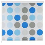 Vidaxl store roulant de douche 120 x 240 cm cercle