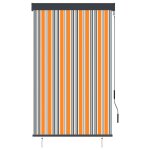 Vidaxl store roulant d'extrieur 100x250 cm jaune et bleu