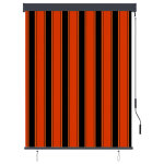 Vidaxl store roulant d'extrieur 120x250 cm orange et marron