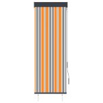 Vidaxl store roulant d'extrieur 60x250 cm jaune et bleu