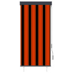 Vidaxl store roulant d'extrieur 80x250 cm orange et marron