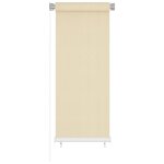 Vidaxl store roulant d'extrieur crme 60x140 cm pehd