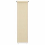 Vidaxl store roulant d'extrieur crme 60x230 cm pehd