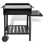 Vidaxl support de barbecue au charbon de bois 2 roues Vidaxl support de barbecue au charbon de bois 2 roues