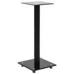 Vidaxl support de haut - parleur 2pcs verre trempé design 1 colonne noir Vidaxl support de haut - parleur 2pcs verre trempé design 1 colonne noir