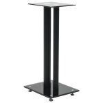 Vidaxl support haut - parleur 2pc verre trempé design 2 colonnes noir Vidaxl support haut - parleur 2pc verre trempé design 2 colonnes noir