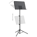 Vidaxl support de livre de musique noir acier Vidaxl support de livre de musique noir acier
