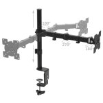 Vidaxl support de moniteur de 32 de bureau à bras réglable en hauteur Vidaxl support de moniteur de 32 de bureau à bras réglable en hauteur
