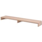 Vidaxl support de moniteur agglomr 118 x 23, 5 x 9 cm beige