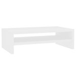 Vidaxl support de moniteur blanc 42 x 24 x 13 cm agglom�r�