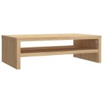 Vidaxl support de moniteur ch�ne sonoma 42 x 24 x 13 cm agglom�r�