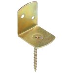 Vidaxl supports de panneau de clture 24pcs forme en l mtal galvanis