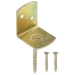 Vidaxl supports de panneau de clture 48pcs forme en l mtal galvanis