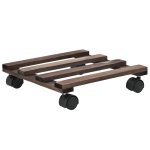 Vidaxl support roulant à plantes bois de cèdre 4 pcs 25 x 25 cm Vidaxl support roulant à plantes bois de cèdre 4 pcs 25 x 25 cm