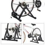 Vidaxl support  rouleau pour vlo d'appartement 26po - 28po acier noir