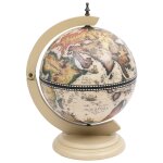 Vidaxl support de vin globe de dessus de table bois d'eucalyptus blanc Vidaxl support de vin globe de dessus de table bois d'eucalyptus blanc