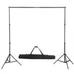 Vidaxl systme de support de toile de fond 300 x 300 cm vert