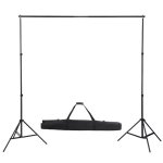 Vidaxl systme de support de toile de fond 600 x 300 cm vert