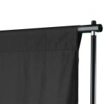 Vidaxl système de support de toile de fond de photo 600 x 300 cm noir Vidaxl système de support de toile de fond de photo 600 x 300 cm noir