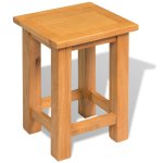 Vidaxl tables d'appoint 2 pcs 27 x 24 x 37 cm bois de ch�ne massif