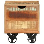 Vidaxl table d'appoint 40x40x55 cm bois de récupération massif Vidaxl table d'appoint 40x40x55 cm bois de récupération massif