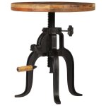 Vidaxl table d'appoint 45x (45 - 62) cm bois de rcupration et fonte