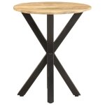 Vidaxl table d'appoint 48x48x56 cm bois de manguier massif