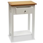 Vidaxl table d'appoint 50 x 32 x 75 cm bois de chêne massif Vidaxl table d'appoint 50 x 32 x 75 cm bois de chêne massif
