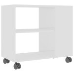 Vidaxl table d'appoint blanc 70x35x55 cm aggloméré Vidaxl table d'appoint blanc 70x35x55 cm aggloméré