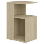 Vidaxl table d'appoint ch�ne sonoma 36x30x56 cm agglom�r�