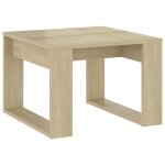 Vidaxl table d'appoint chne sonoma 50x50x35 cm agglomr