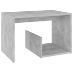 Vidaxl table d'appoint gris b�ton 59x36x38 cm agglom�r�