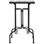 Vidaxl tables d'appoint mosa�que noir et blanc c�ramique